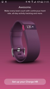 FitBit Android App- Select Charge HR?