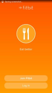 FitBit Start Screen Android- Eat Better