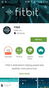 Google Play Install FitBit App