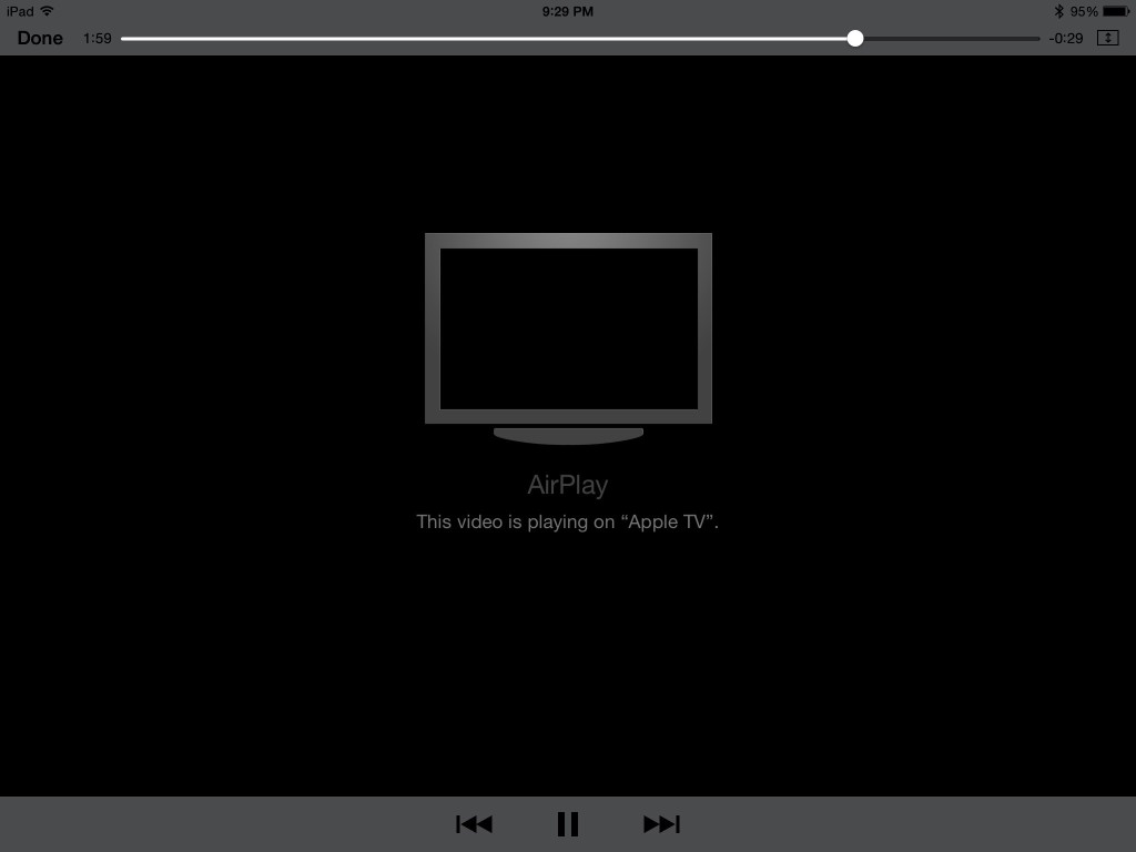 Apple iPad Air 2 AirPlay Video through HDMI on Panasonic TH-L42U20W