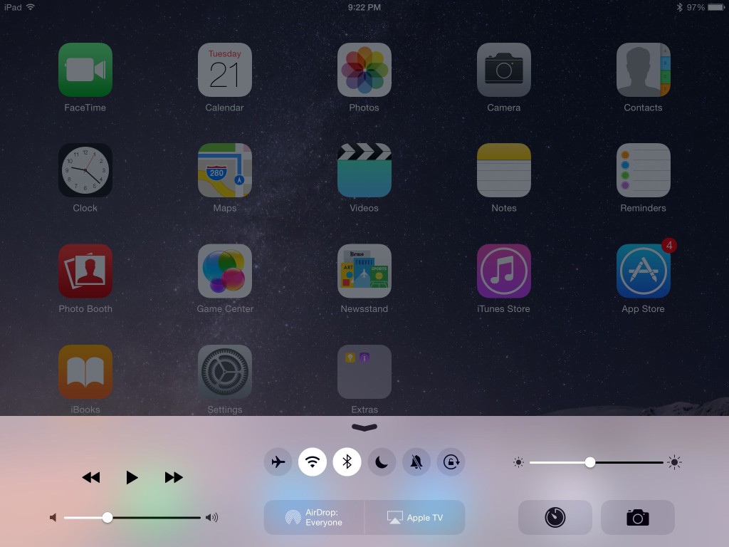 Apple iPad Air 2 with Apple TV icon