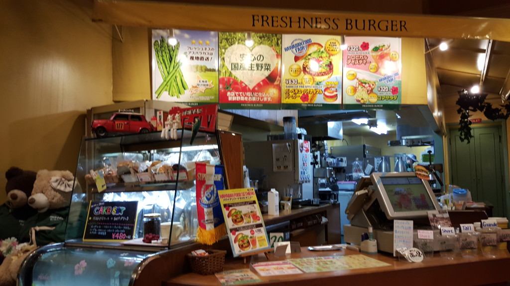 Freshness Burger Japan Shin Yokohama inside shot