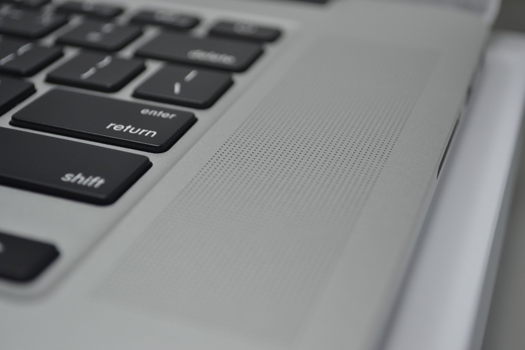 MacBook Pro FR speaker closeup