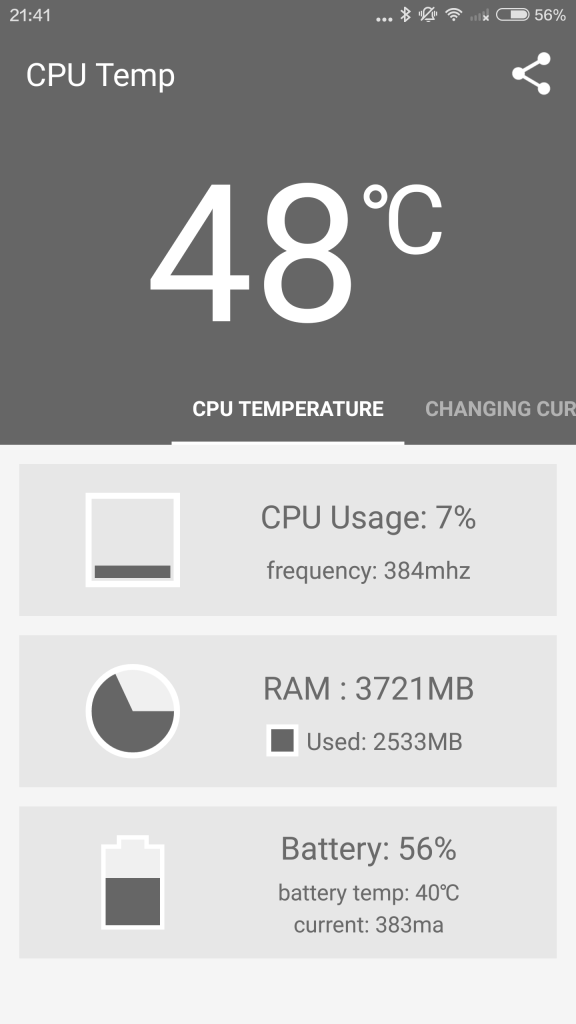 Xiaomi Mi Note Pro playing Need for Speed Temperature