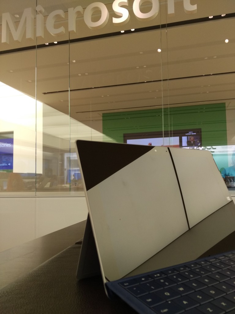 Getting Surface 3 Fixed at Microsoft Store Westfield Mall Santa Clara Califronia