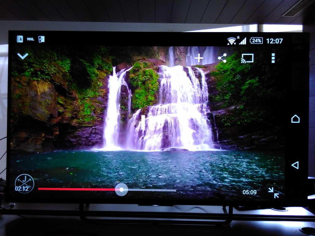 MHL Setup on Sony Xperia Z4 to Sony 4K TV setup-9