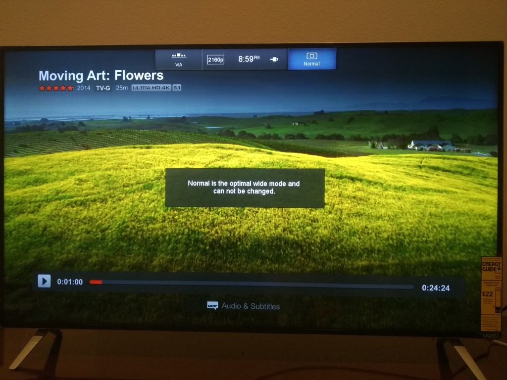 NetFlix 4K content gets to 4K but doesn't look 4K on ATT 30Mbs with Vizio 4K Smart TV-3