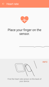 Samsung S Health App Heart Rate not able to control Gear Fit-2