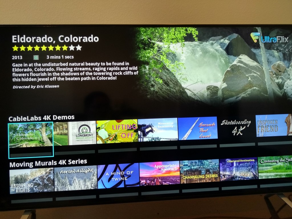 Ultra TV 4K TV on Vizio 4K-1
