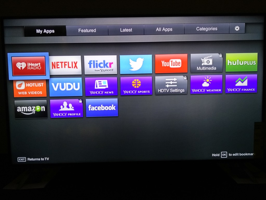 Vizio M-Series 4K Ultra HD Smart TV Startup-Apps
