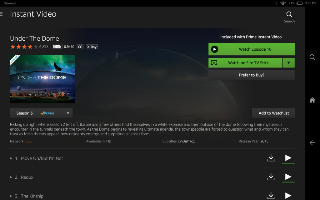 Amazon Prime Video with Amazon Fire HDX 89 as Second Screen-2