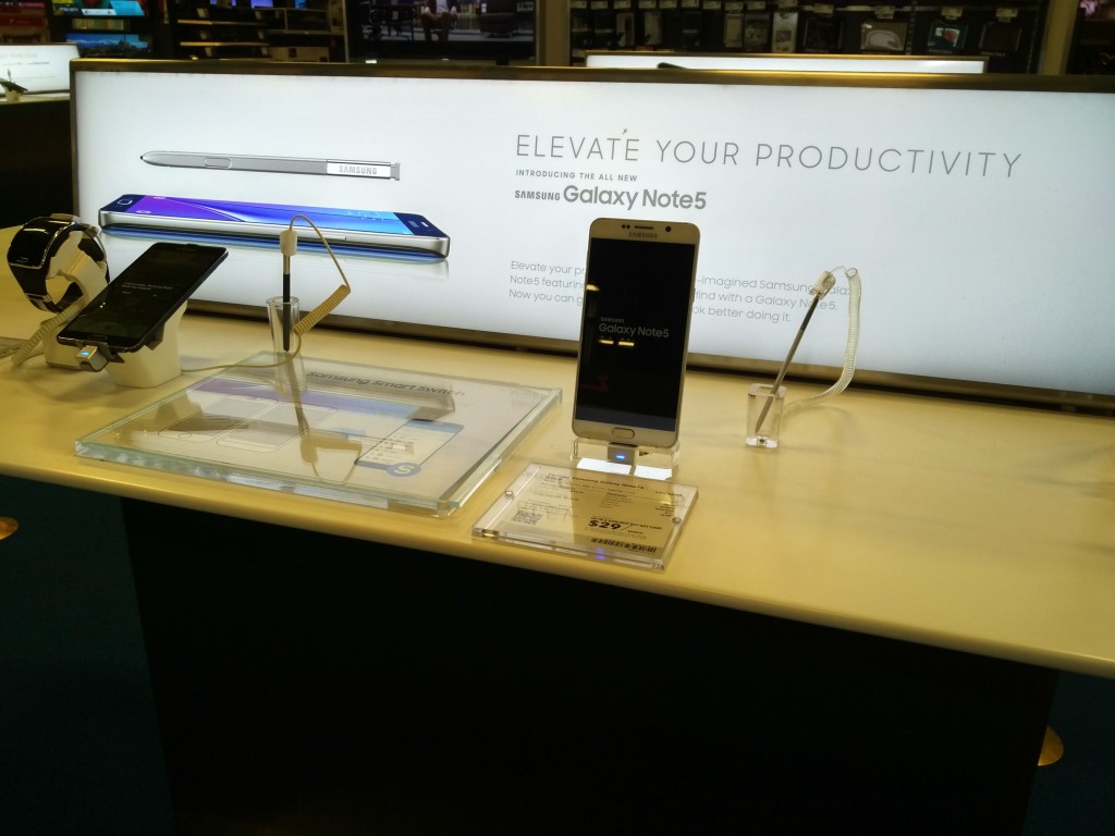 Best Buy Almaden Expressway San Jose-4 Samsung Galaxy Note Display