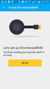 Chromecast App on Samsung Galay Note 4 for Google Chromecast (2015) Setup-12