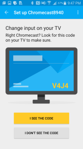 Chromecast App on Samsung Galay Note 4 for Google Chromecast (2015) Setup-14