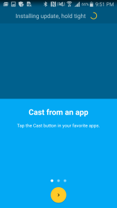 Chromecast App on Samsung Galay Note 4 for Google Chromecast (2015) Setup-19