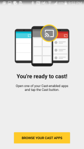 Chromecast App on Samsung Galay Note 4 for Google Chromecast (2015) Setup-22