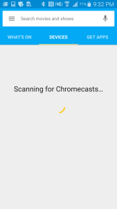 Chromecast App on Samsung Galay Note 4 for Google Chromecast (2015) Setup-8