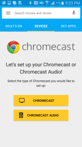 Chromecast App on Samsung Galay Note 4 for Google Chromecast (2015) Setup-9