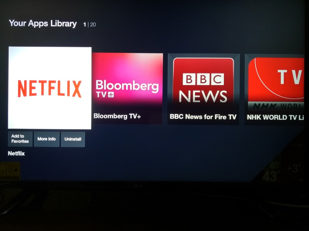 NetFlix on Amazon Fire TV on LG 4K Smart TV-1