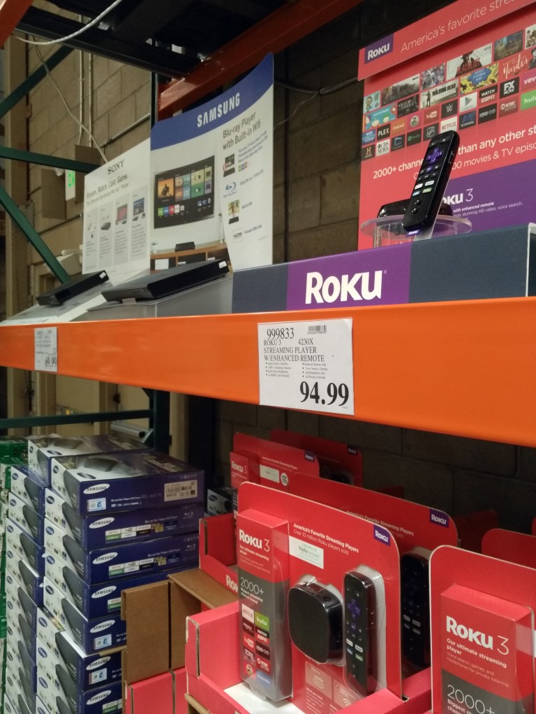 Roku 3 Sony and Samsung competition at Costco Danville California-1