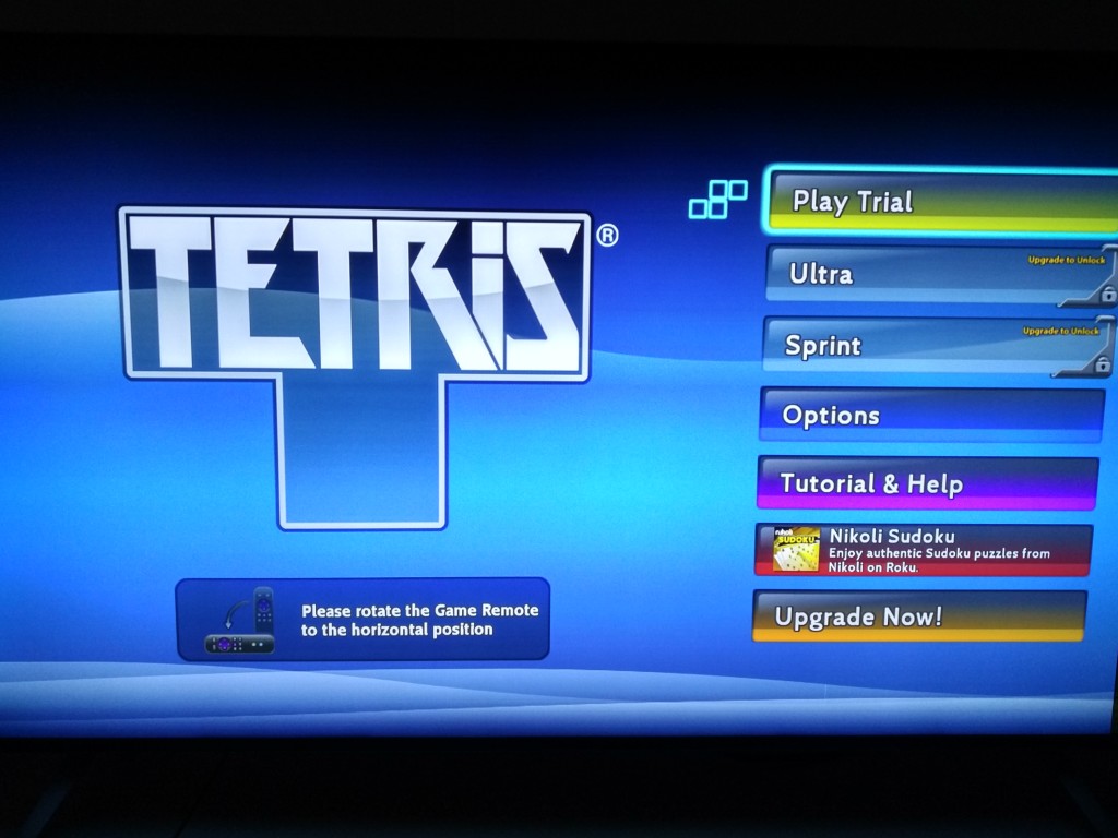 Roku 3 on Vizio M-Series 4K Ultra HD Smart TV Setup-30 Tetris Game