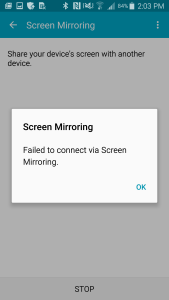 Samsung Galaxy Note 4 Miracast Fail with Roku 3 on LG 4K Smart TV Setup-4