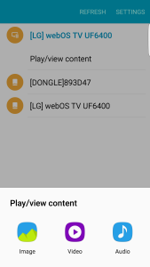 Samsung Galaxy S6 Edge different ways to connect to LG 4K TV setup-4