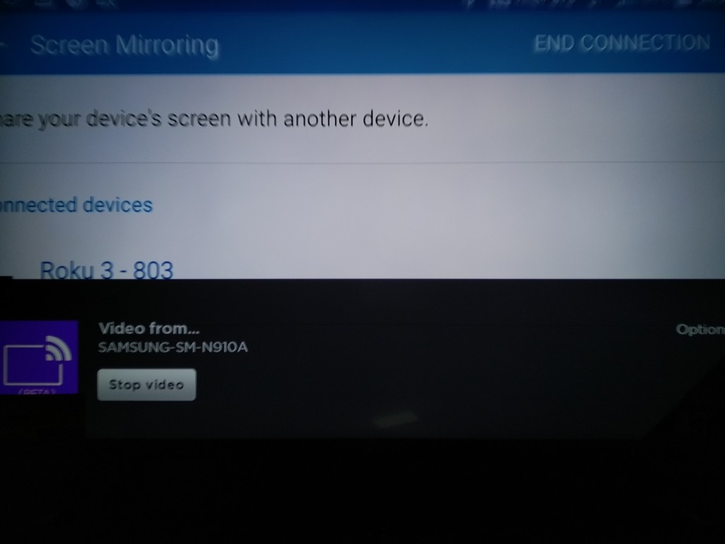 Samsung Note 4 Miracast to Roku 3 Setup-2