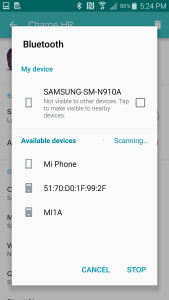 Samsung Note 4 with Fitbit Charge HR Setup Fail-13