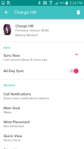 Samsung Note 4 with Fitbit Charge HR Setup Fail-14
