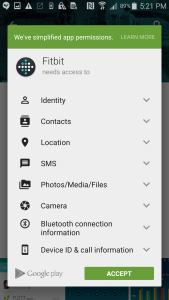 Samsung Note 4 with Fitbit Charge HR Setup Fail-2