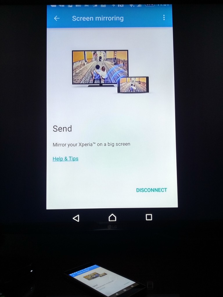 Sony Xperia Miracast to Roku 3 on LG 4K Smart TV Setup-3
