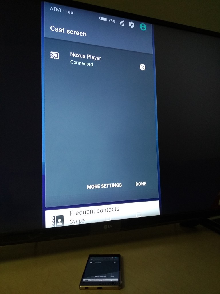 Sony Xperia Z4 Google Cast to ChromeCast on LG 4K Smart TV setup-2