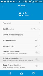 Sony Xperia Z4 Xiaomi Band Setup-16