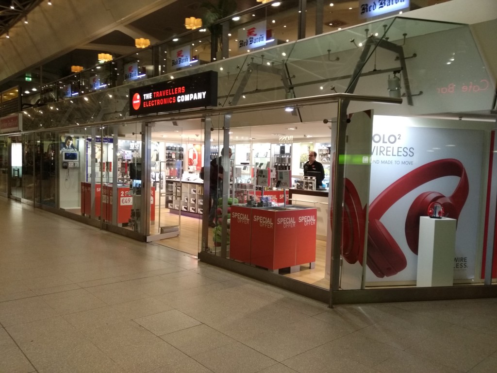 The Travellers Electronics Company at Berlin TXL Airport Front shot