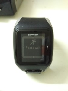 TomTom Multi-Sport Watch Please Wait Screen