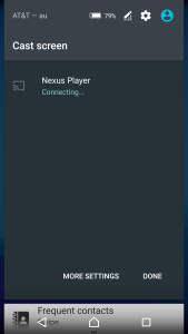 Sont Xperia Z4 Google Cast to Asus Nexus Player setup-3