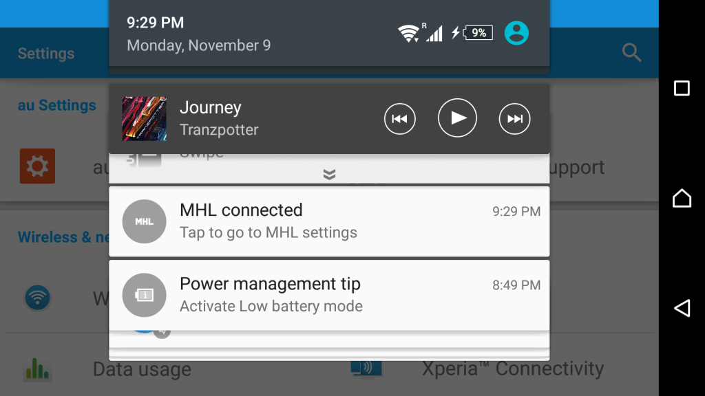 Sony Xperia MHL Setup-1