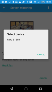 Sony Xperia Z4 Miracast to Roku3 on LG 4K Smart TV setup-3