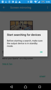 Sony Xperia Z4 Miracast to Samsung Smart LED TV setup-4
