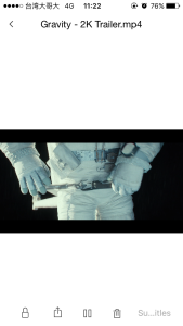 video played on iXpand