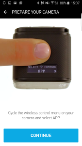 GoPro Hero4 Session WI-FI Samsung Galaxy S6 Edge Setup-13