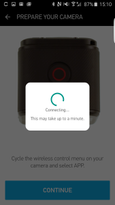 GoPro Hero4 Session WI-FI Samsung Galaxy S6 Edge Setup-20