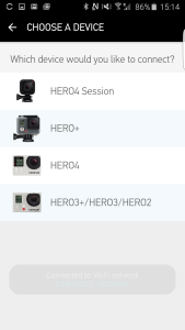 GoPro Hero4 Session WI-FI Samsung Galaxy S6 Edge Setup-29