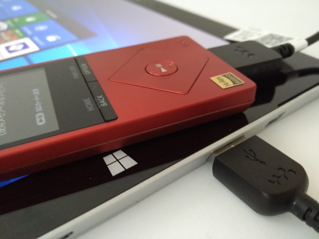 Sony Walkman Series A with Microsoft Surface 3-11