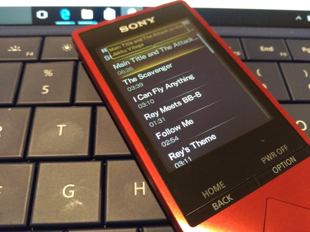 Sony Walkman Series A with Microsoft Surface 3-16