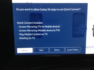 Galaxy s6 quick connect