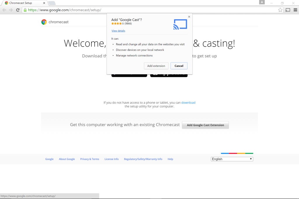 Chromecast Setup Download Google Cast Extension Setup 