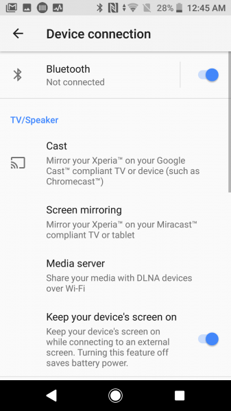 Screen Mirror Your Sony Xperia XZ1 Phone Over Miracast to the Sony ...