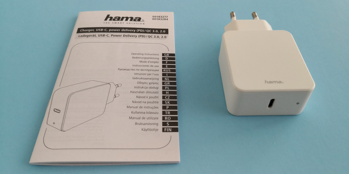 Chargeur Hama pour téléphones portables Power Delivery